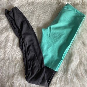 Teal Blue Alo Yoga Leggings